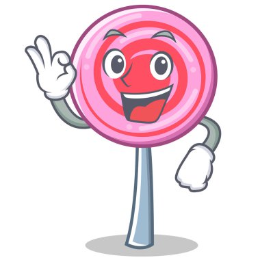 Tamam şirin lolipop karakter karikatür