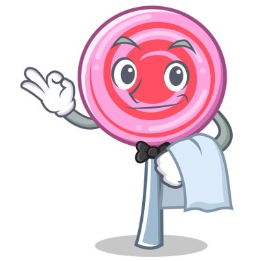 Garson şirin lolipop karakter karikatür