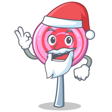 Santa şirin lolipop karakter karikatür