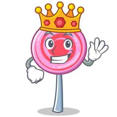 Kral şirin lolipop karakter karikatür