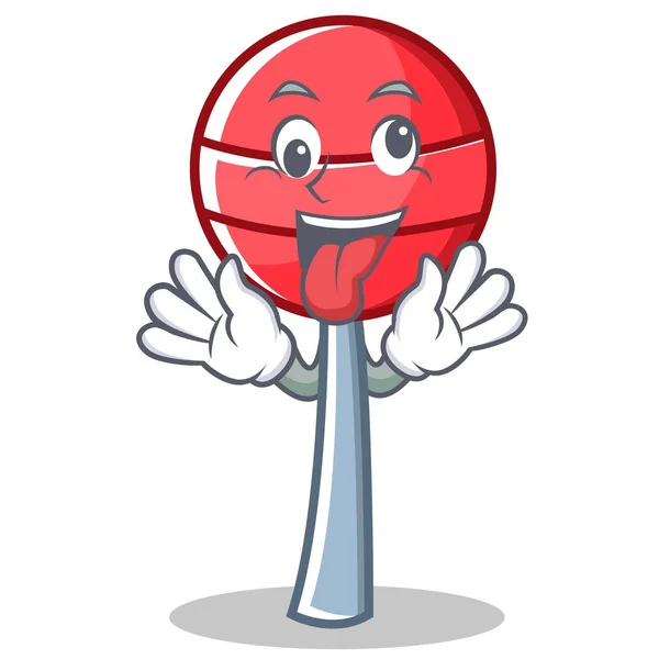 Crazy sweet lollipop character cartoon — Stock Vector