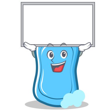 Yönetim kurulu mavi sabun karakter karikatür kadar