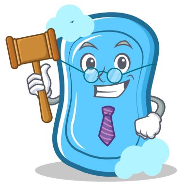 Yargıç mavi sabun karakter karikatür