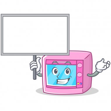 Yönetim Kurulu fırın mikrodalga karakter karikatür getirmek