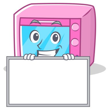 Yönetim Kurulu fırın mikrodalga karakter karikatür ile sırıtarak