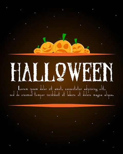 Halloween cartel diseño colección stock — Vector de stock