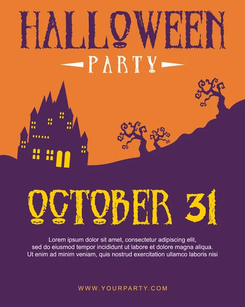 Plakat w stylu Halloween theme kolekcji — Wektor stockowy