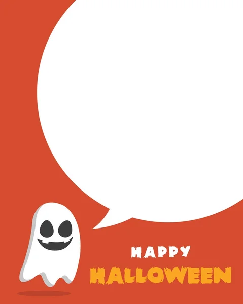 Halloween sale poster design on orange background — Stock Vector