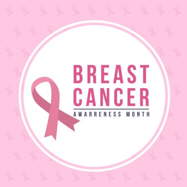 Meme kanseri gün arka plan tasarım