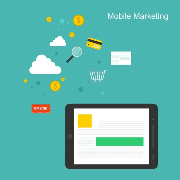 Sammlung mobiles Marketing Design — Stockvektor