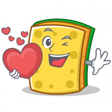 Kalp sünger çizgi film karakteri ile komik