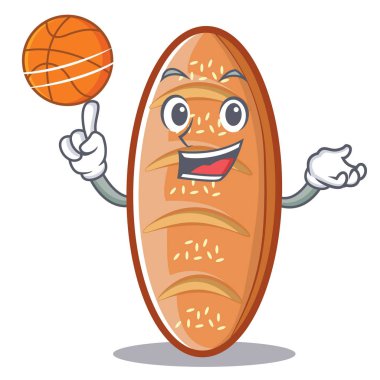 Oyun Basketbol pişmiş ekmek karakter çizgi film