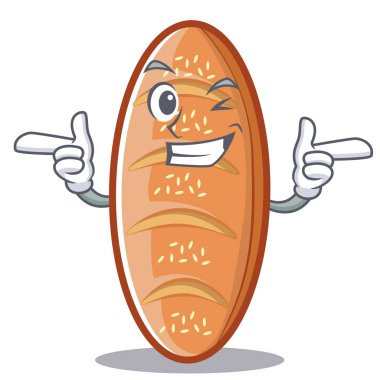 Wink pişmiş ekmek karakter çizgi film