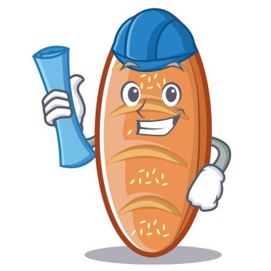 Mimar pişmiş ekmek karakter çizgi film