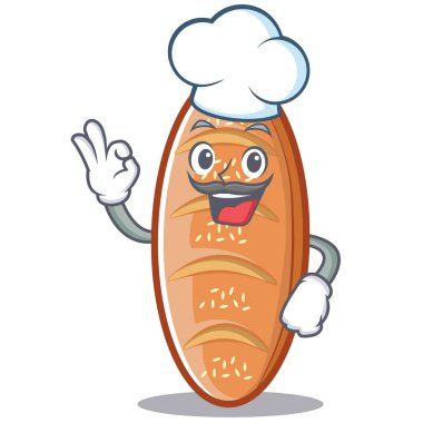 Şef pişmiş ekmek karakter çizgi film