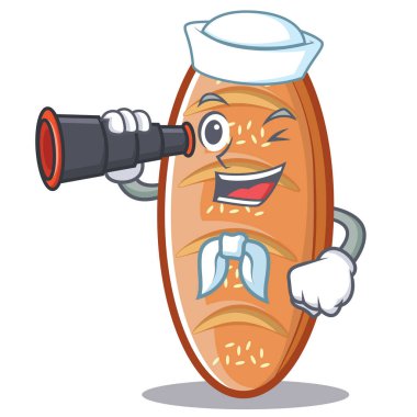 Denizci ile dürbün pişmiş ekmek karakter çizgi film