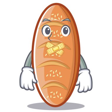 Sessiz pişmiş ekmek karakter çizgi film