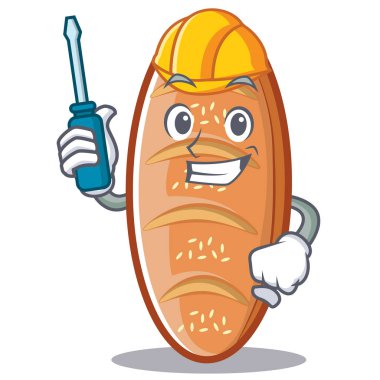 Otomotiv pişmiş ekmek karakter çizgi film