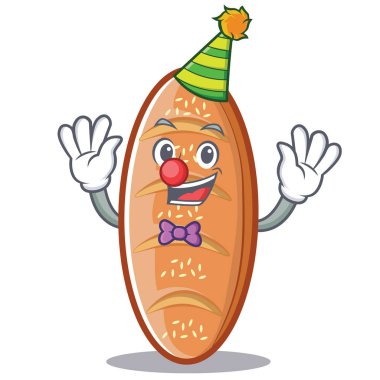 Palyaço pişmiş ekmek karakter çizgi film