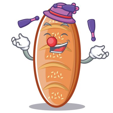 Hokkabazlık pişmiş ekmek karakter çizgi film