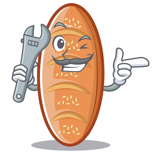 Makinist pişmiş ekmek karakter çizgi film