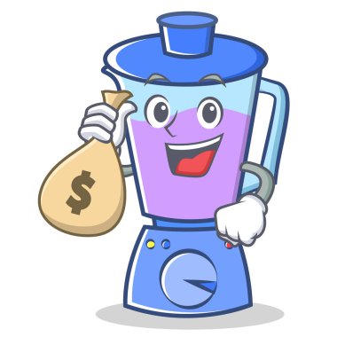 Para çantası blender karakter karikatür tarzı ile