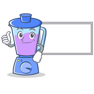 Başparmak yukarıya kurulu blender karakter karikatür tarzı ile