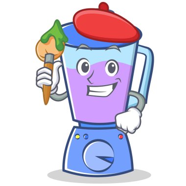 Sanatçı blender karakter karikatür tarzı