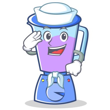 Denizci blender karakter karikatür tarzı