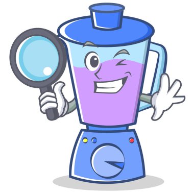 Dedektif blender karakter karikatür tarzı
