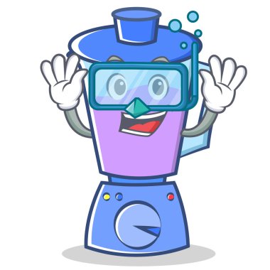 Dalış blender karakter karikatür tarzı