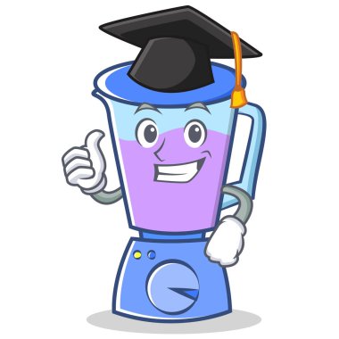 Mezuniyet blender karakter karikatür tarzı