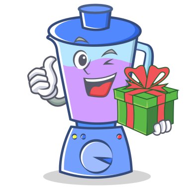 Hediye blender karakter karikatür tarzı ile