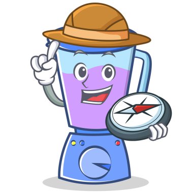 Explorer blender karakter karikatür tarzı