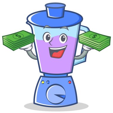 Para blender karakter karikatür tarzı ile