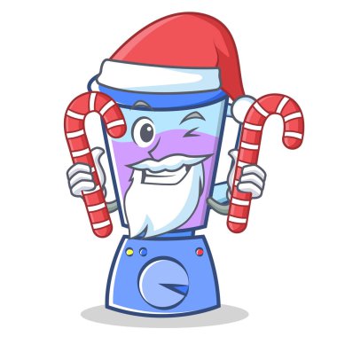 Santa şeker blender karakter karikatür tarzı ile