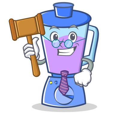 Yargıç blender karakter karikatür tarzı