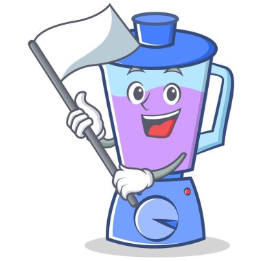 Bayrak blender karakter karikatür tarzı ile