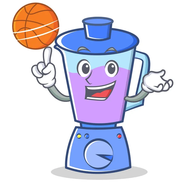 Basketball Blender Charakter Cartoon-Stil spielen — Stockvektor