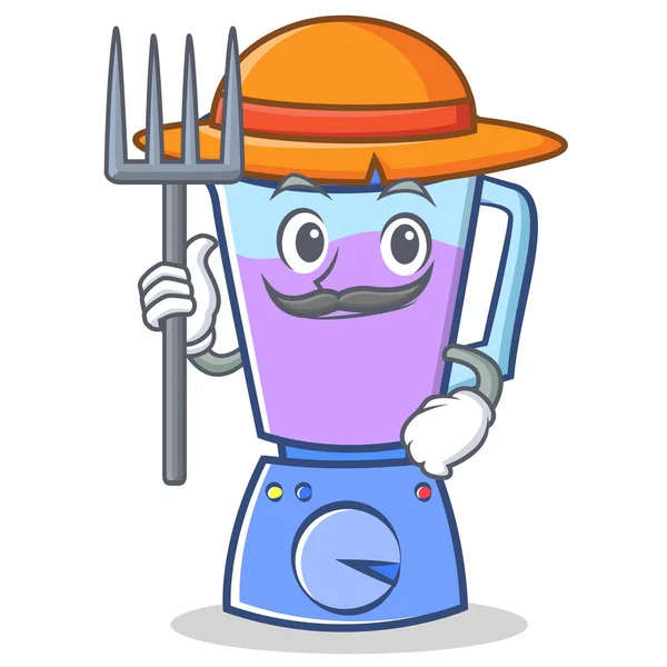 Download Cartoon character of cute farmer — Stock Vector ...