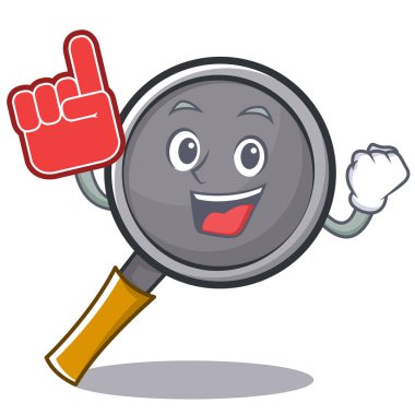 Köpük parmak kızartma tavası çizgi film karakteri