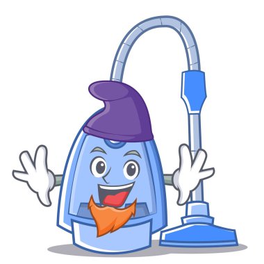 Elf elektrikli süpürge karakter karikatür