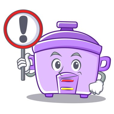 İşareti pirinç Ocak karakter karikatür ile