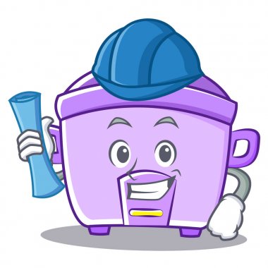 Mimar pirinç Ocak karakter karikatür