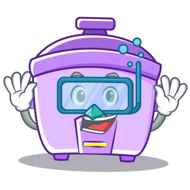 Dalış pirinç Ocak karakter karikatür