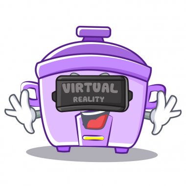 Sanal gerçeklik pirinç Ocak karakter karikatür ile