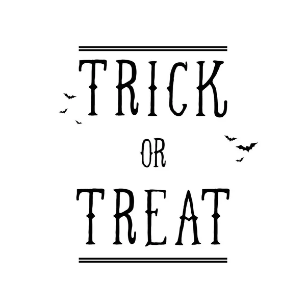 Halloween szöveges banner fekete-fehér háttér — Stock Vector