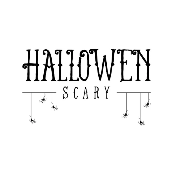 Boldog Halloween szöveges stílus design — Stock Vector
