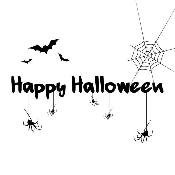 Colección de estilo de fondo de texto Halloween — Vector de stock