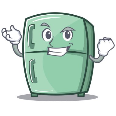 Başarılı şirin buzdolabı karakter karikatür